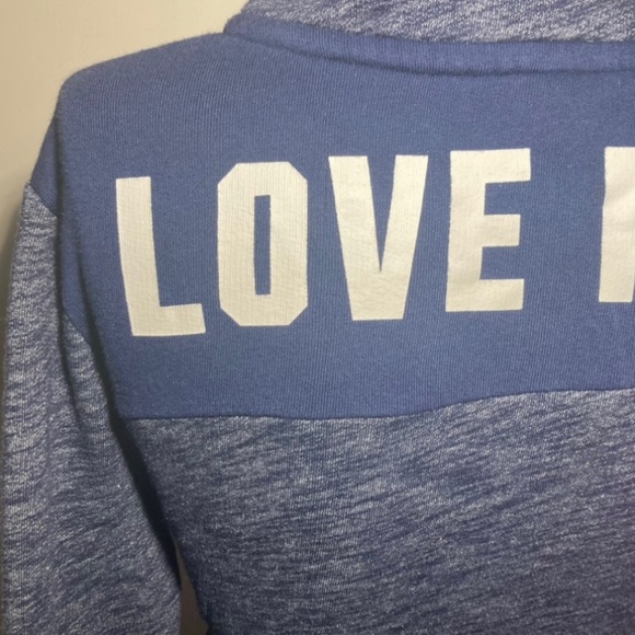 Victoria’s Secret Pink Quarter Zip Pullover Hoodie Size Small Love Pink VsPink - Picture 13 of 17